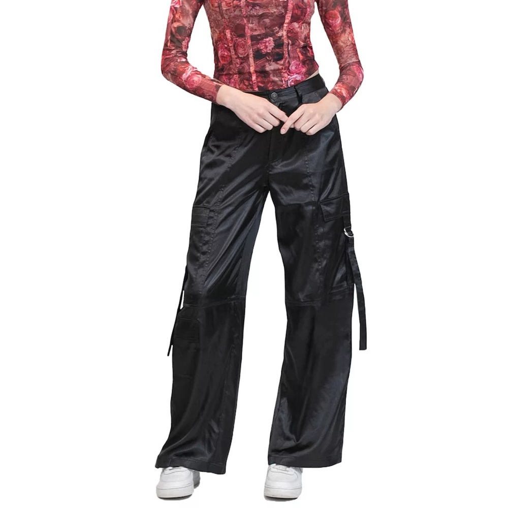 Madden Girl Satin Utility Cargo‎ Pants